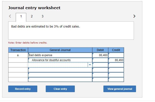 Problem 7-2A Estimating and reporting bad debts LO P2, P3 Skip to
