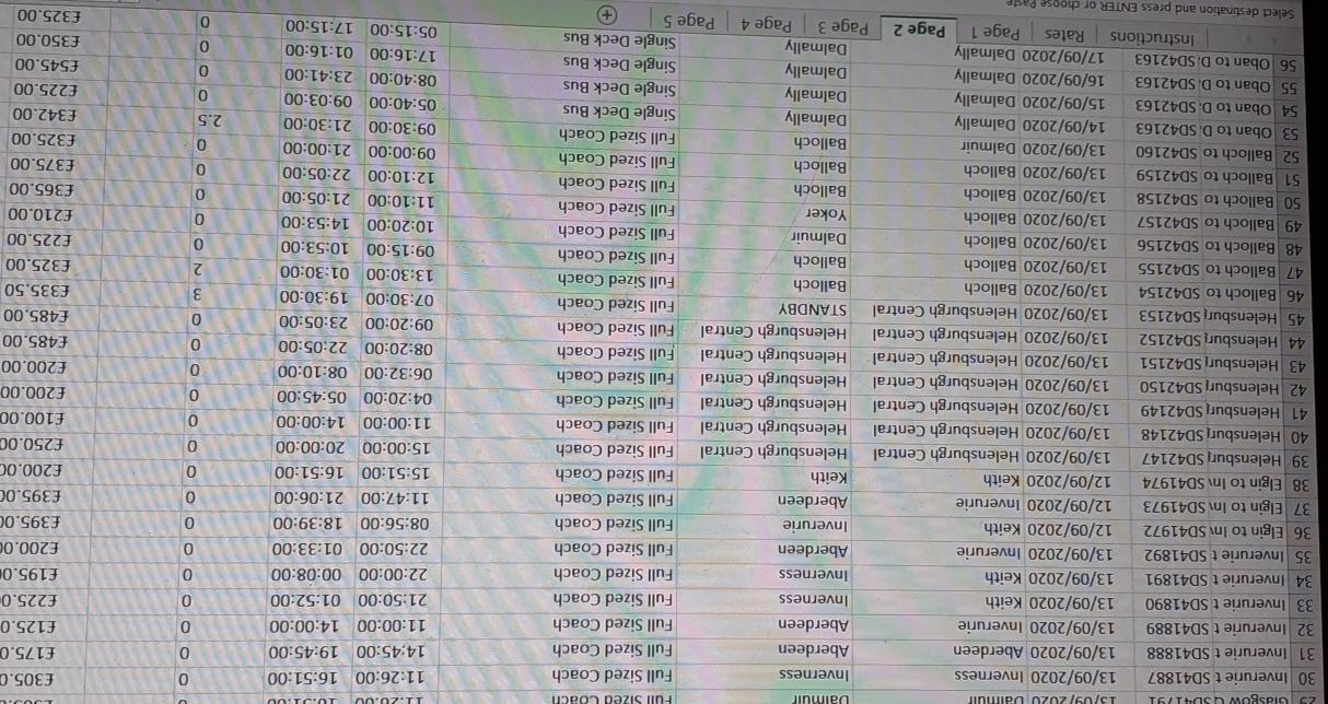 questions as well as the Anywhere Rate structure provided in the 'Rates'tab.