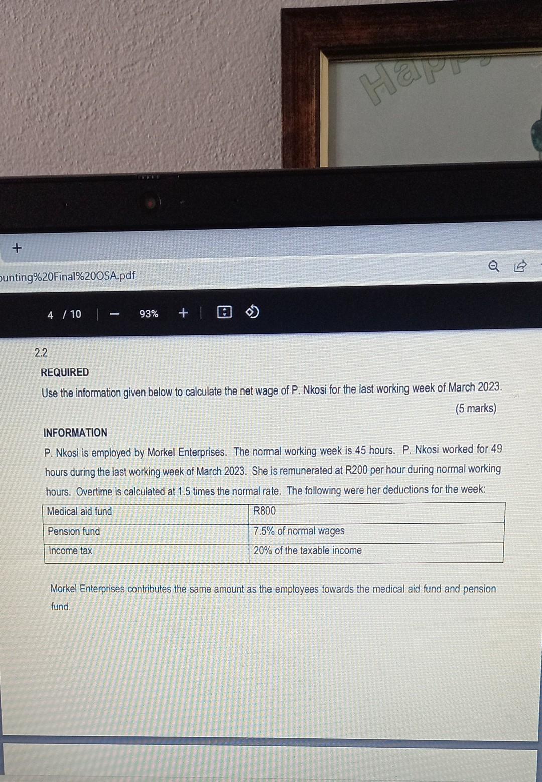 below to calculate the amount earned by Joan on 19 July 2022.