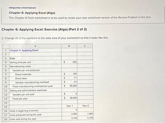 formulas in all cells that contain question marks. For example, in cell