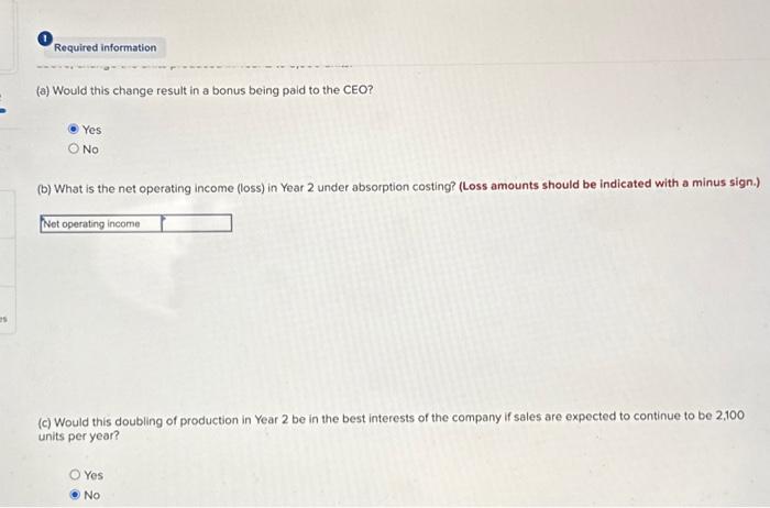 throughout the problem. Check your worksheet by changing the units sold in