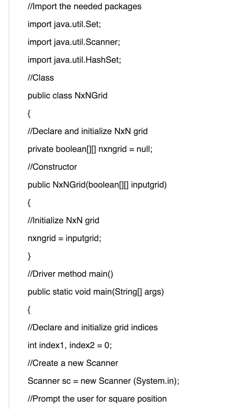 are occupied. Two squares belong to the same group if they share