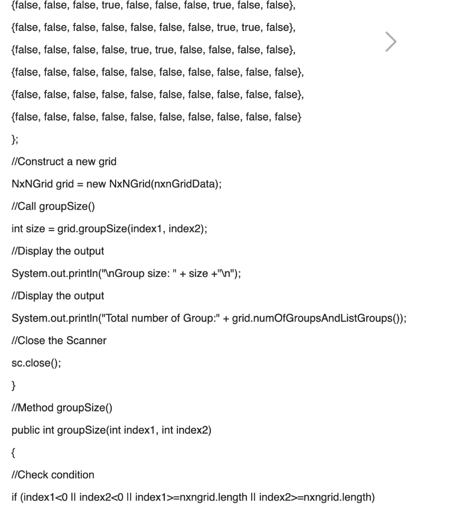 occupied squares, three groups of two occupied squares, and two individual occupied