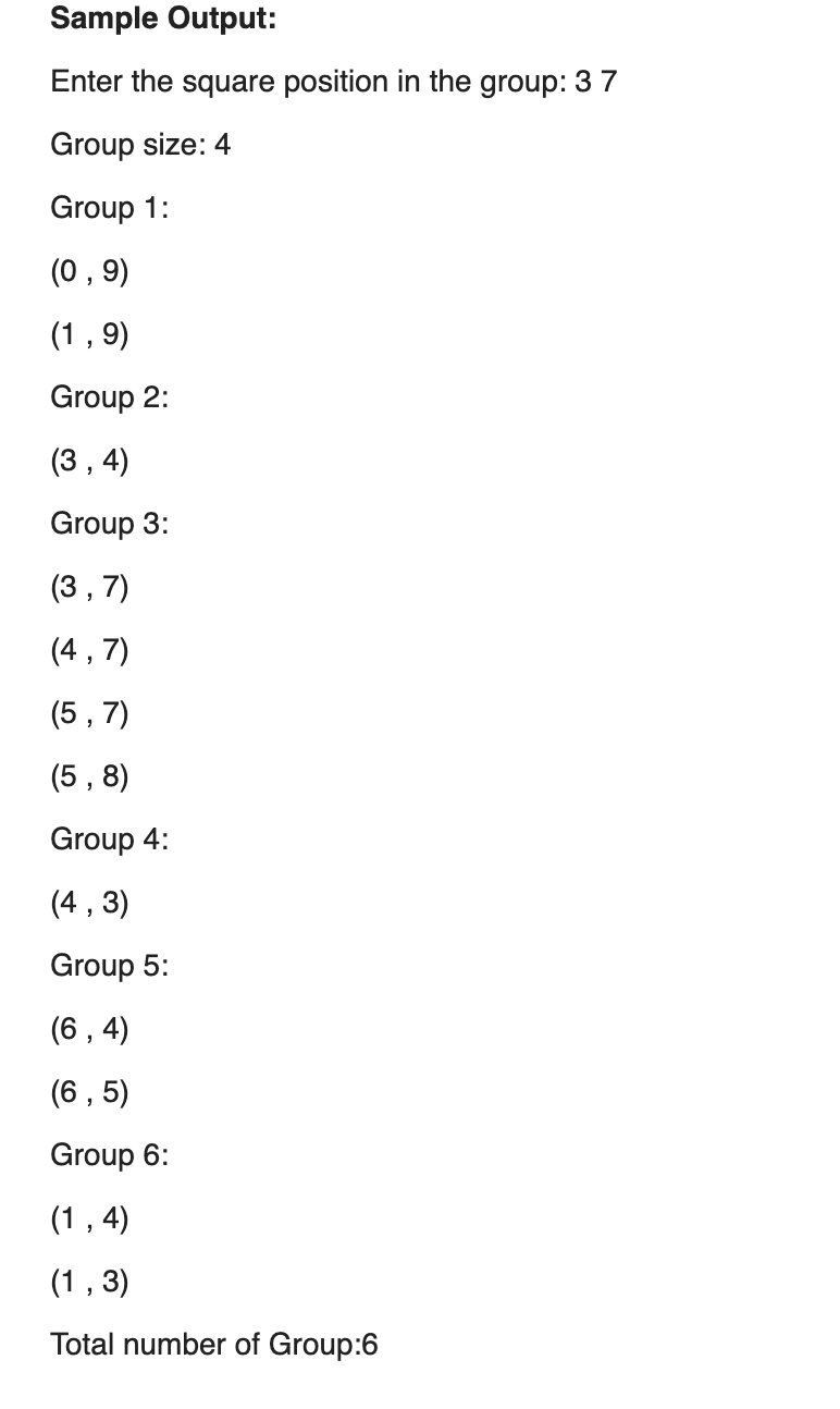 get that output. Code: //Import the needed packages import java.util.Set; import java.util.Scanner;