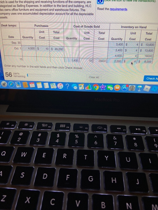 addition to the land and building, HLC also owns office furniture and