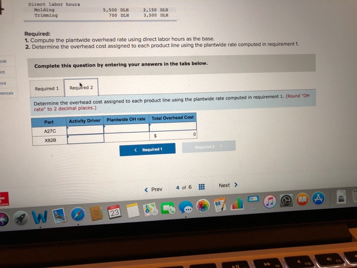 machine manufacturers. Most products go through two operations, molding and trimming, before