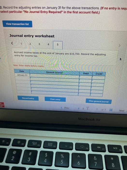 due in 2 years) Land Accounts Payable Common Stock Retained Earnings Totals