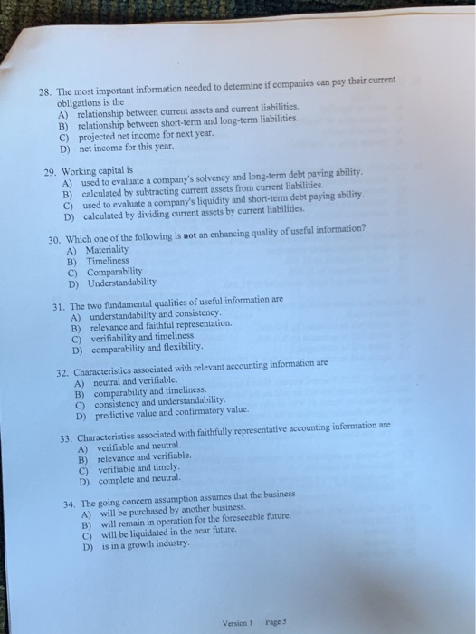 (and bubble) the correct version number of the exam. Failure to do
