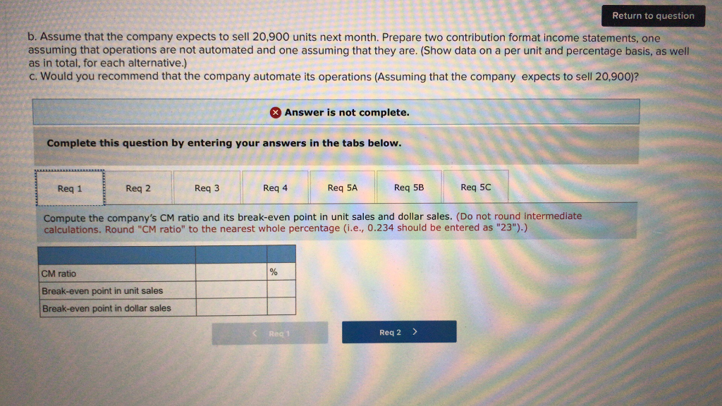 Analysis; Cost Structure [LO5-1, LO5-3, LO5-4, LO5-5, LO5-6] Due to erratic sales