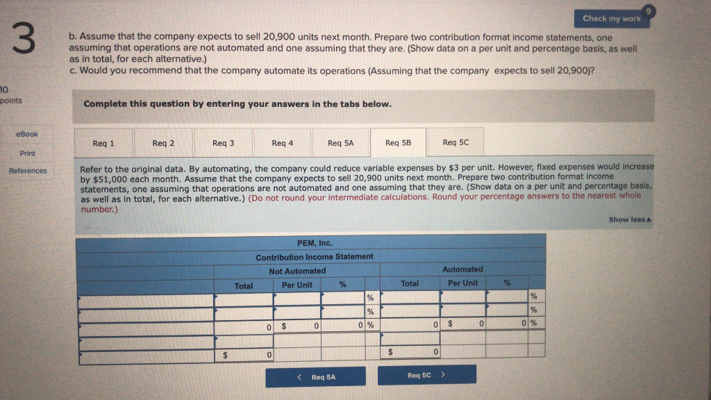 $ 264,000 132,000 132,000 147,000 $ (15,000) Required: 1. Compute the company's