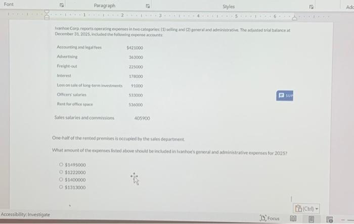  Font P DO Accessibility: Investigate S Paragraph 1 2 Interest Accounting