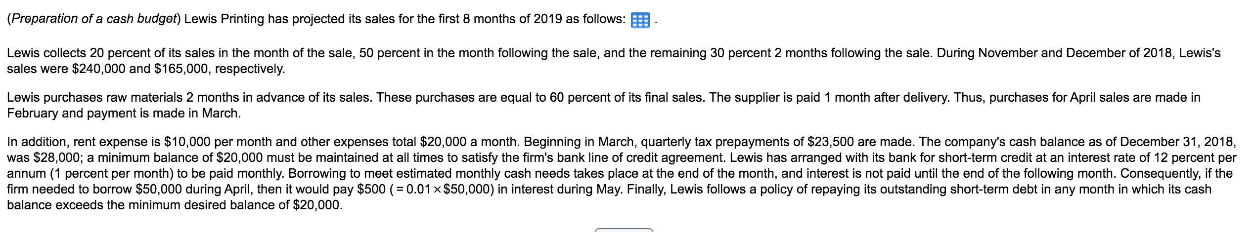 Please show work and answer all questions. Will rate answer! (Preparation of