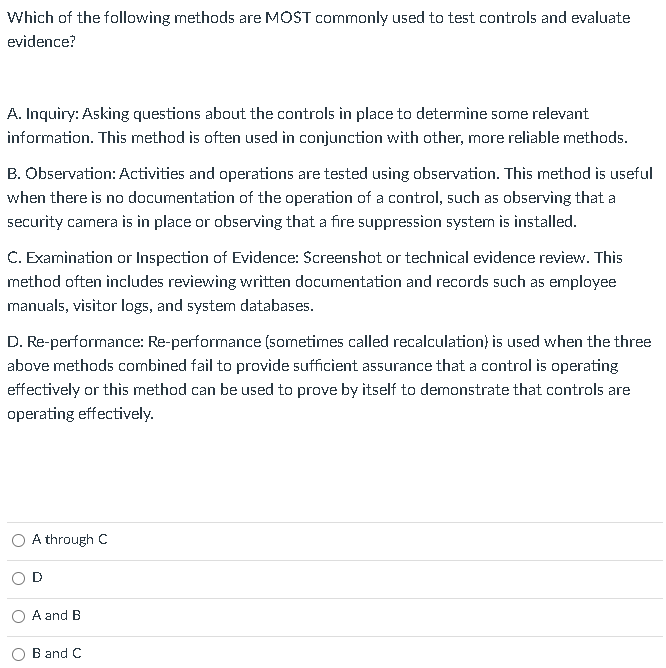 analyst. Which evidence is best and why? The change log is best