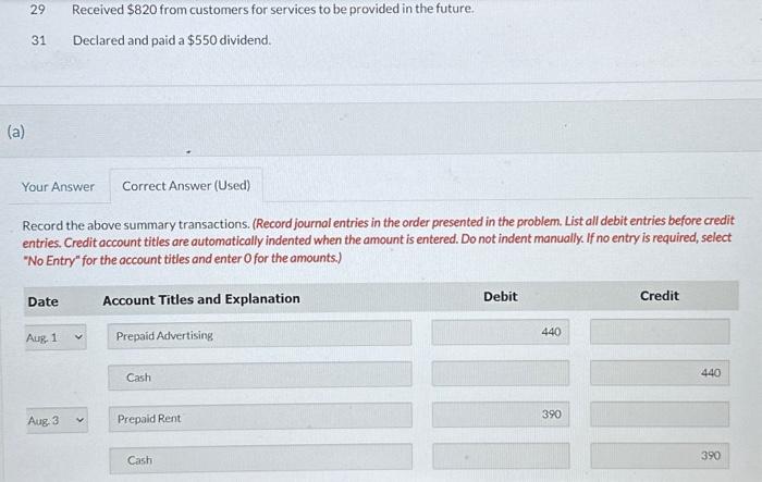 fiscal year, the following opening account balances, listed in alphabetical order, were