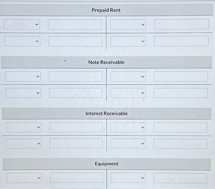 Prepaid Rent account.) 6 Received $3,420 cash from customers in payment of