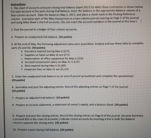 Please correct any faults as well. Thanks Accounting 101 Comp. Problem Mike