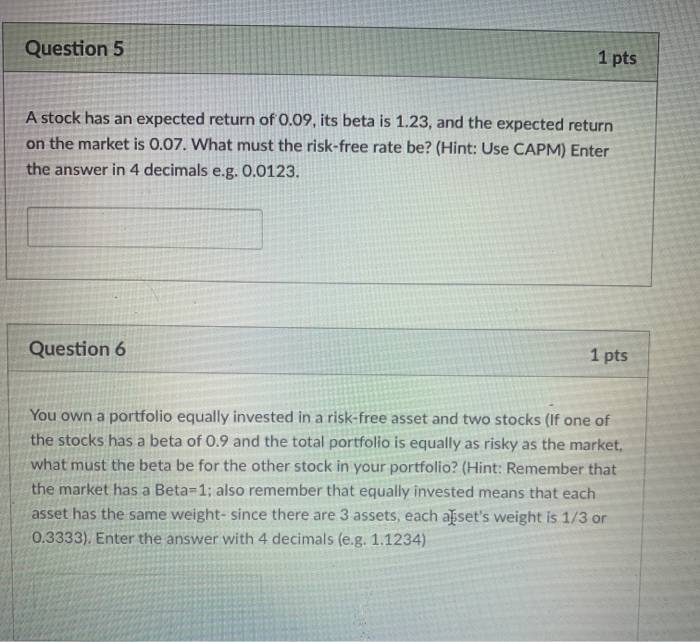 percentage total return. Enter the answer in 4 decimals e.g. 0.1234. Question