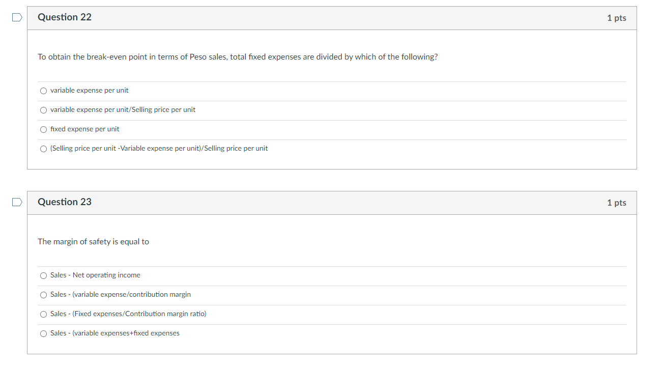 fixed cost per unit a decrease in fixed cost per unit The