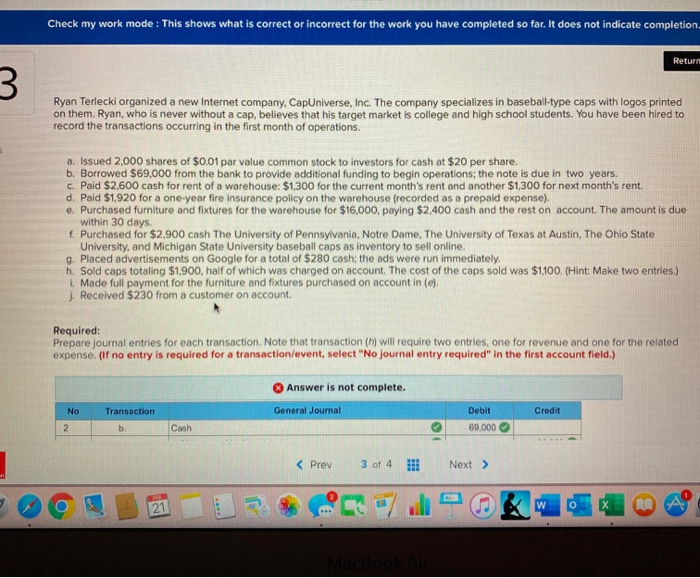  Check my work mode : This shows what is correct or