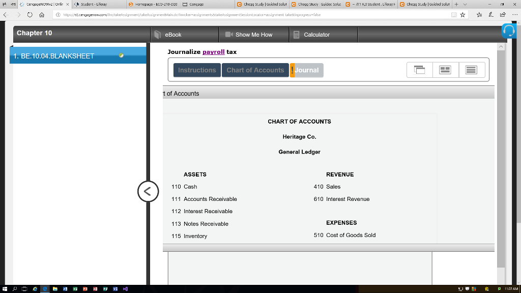 Lieachdy lGuided sclu Chapter 10 eBook Show Me How Calculator Journalize payroll