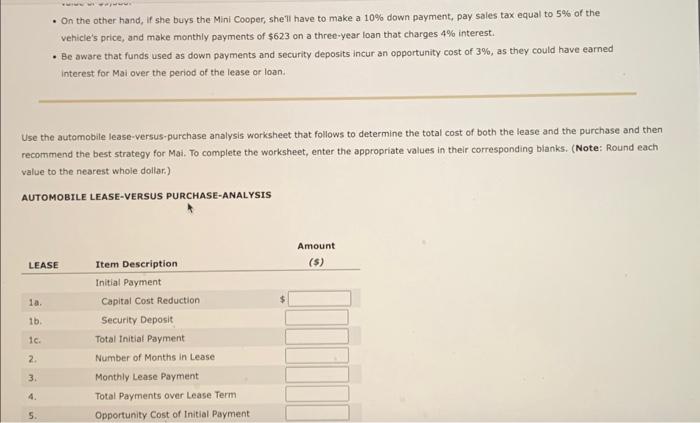 5 1b. Security Deposit 1c. Total Initial Payment. 2. Number of Months