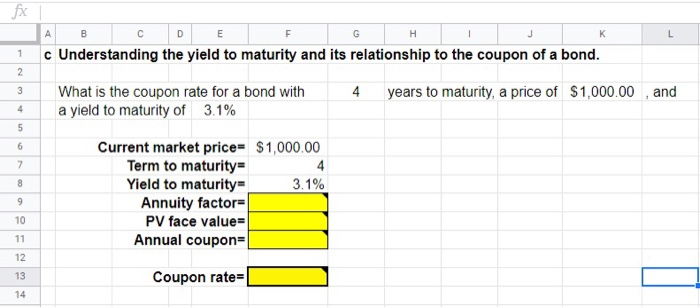 Working from the top down, enter data needed from the text question.