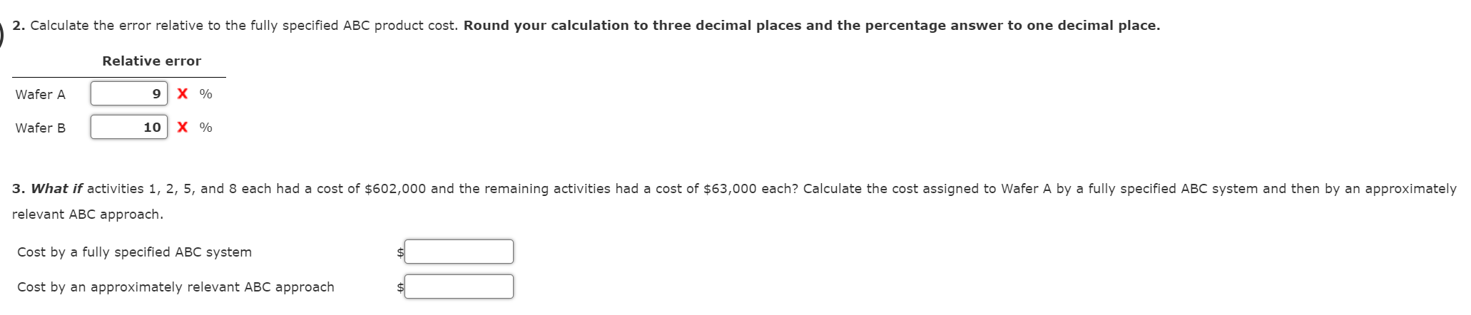 a Calculated using number of dies as the single unit-level driver. b