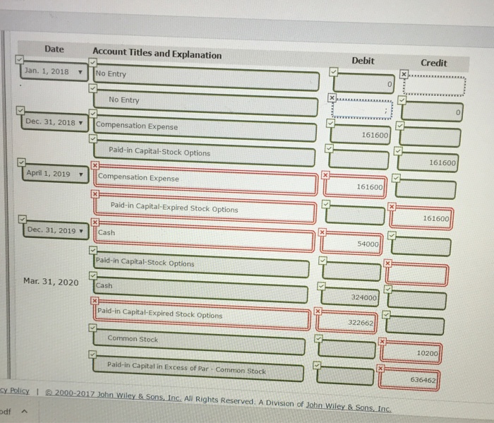 partially correct. Try again per share. The options were exercisable of 20,000
