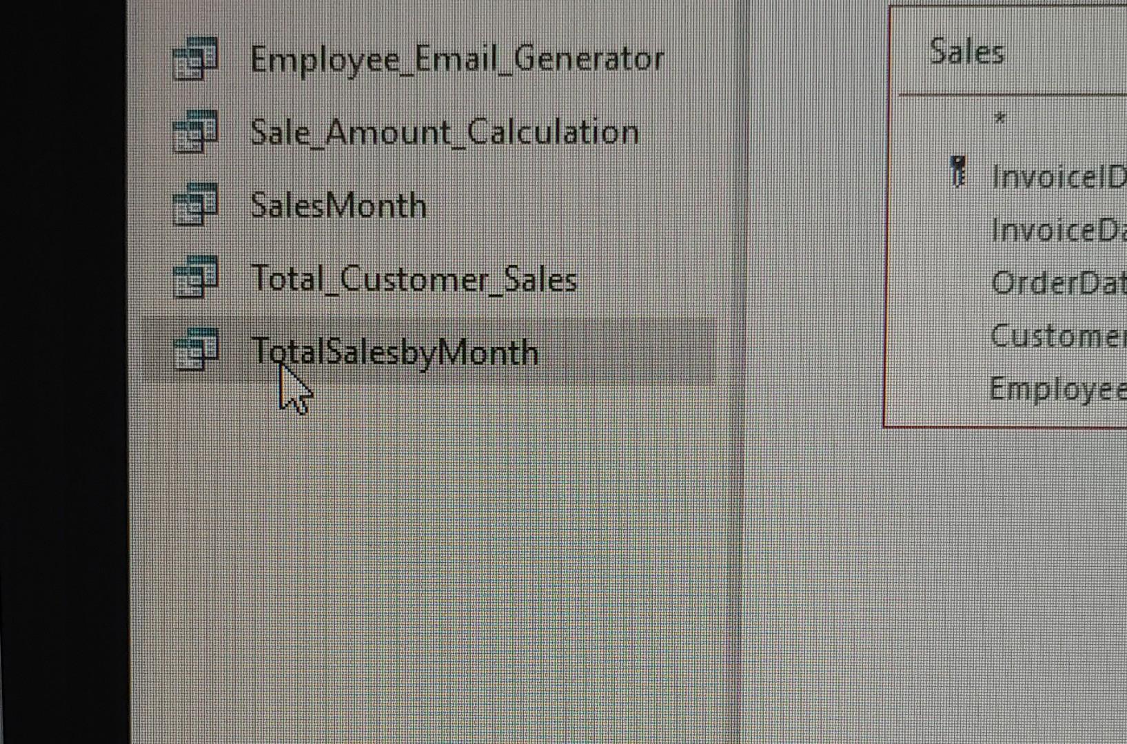 an e-mail user name for each employee using the first letter of