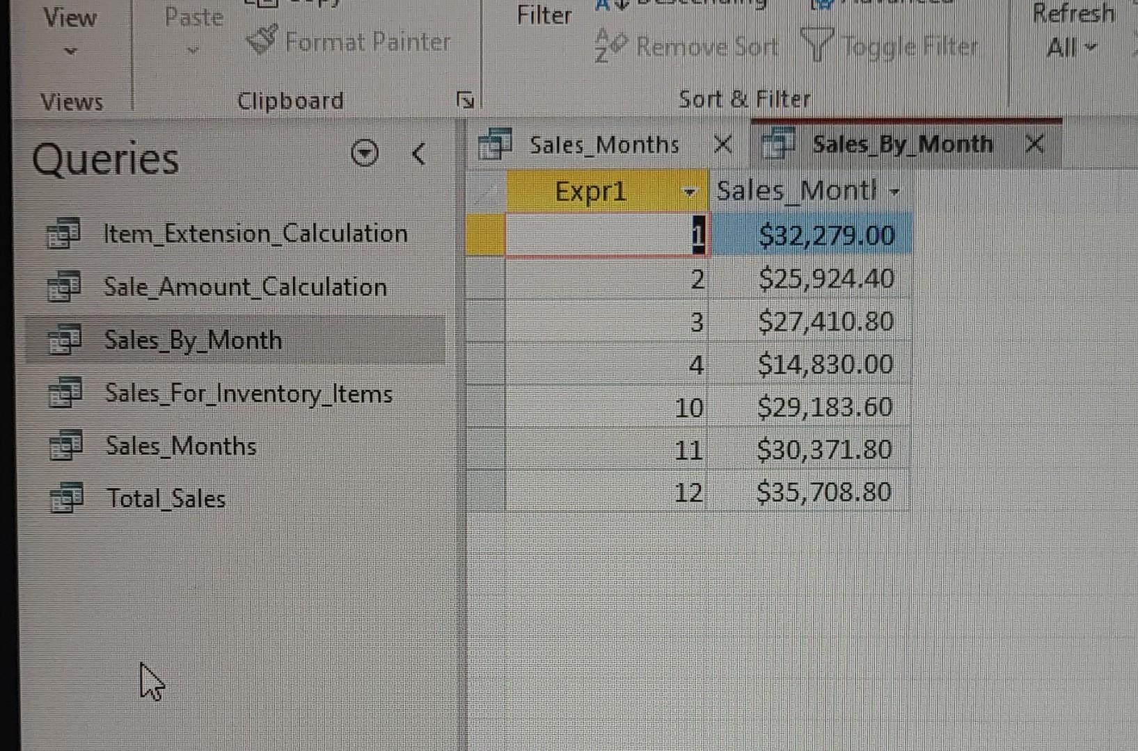 the query. Name the query Employee_Email_Generator. d. Calculate the total sales for