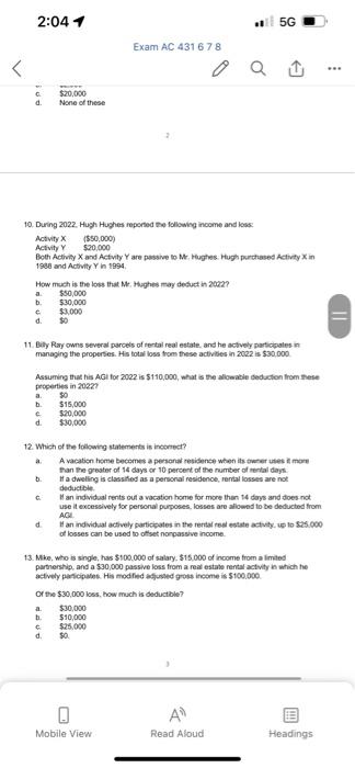 necessary Reasonable in amount a. b. C. d. 2. If a taxpayer