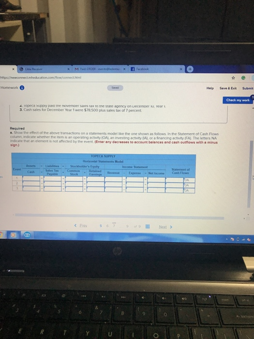5 Required information (The following information applies to the questions displayed below)