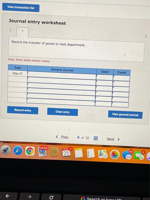 Direct Materials Percent Complete 1008 Beginning work in process inventory Units started