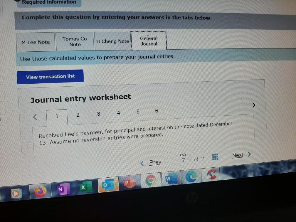 on her past-due account receivable. 31 Prepared an adjusting entry to record