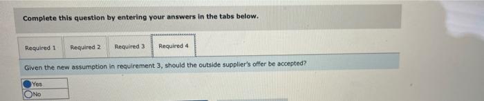 its engines, including all of the carburetors. An outside supplier has offered
