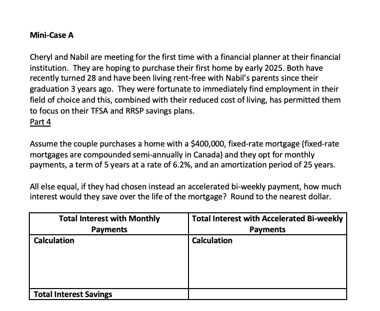  Mini-Case A Cheryl and Nabil are meeting for the first time