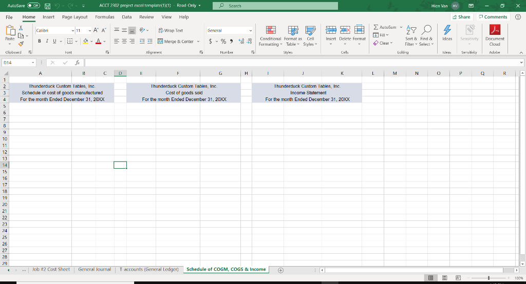 will design and build the tables. This is a no nail, no