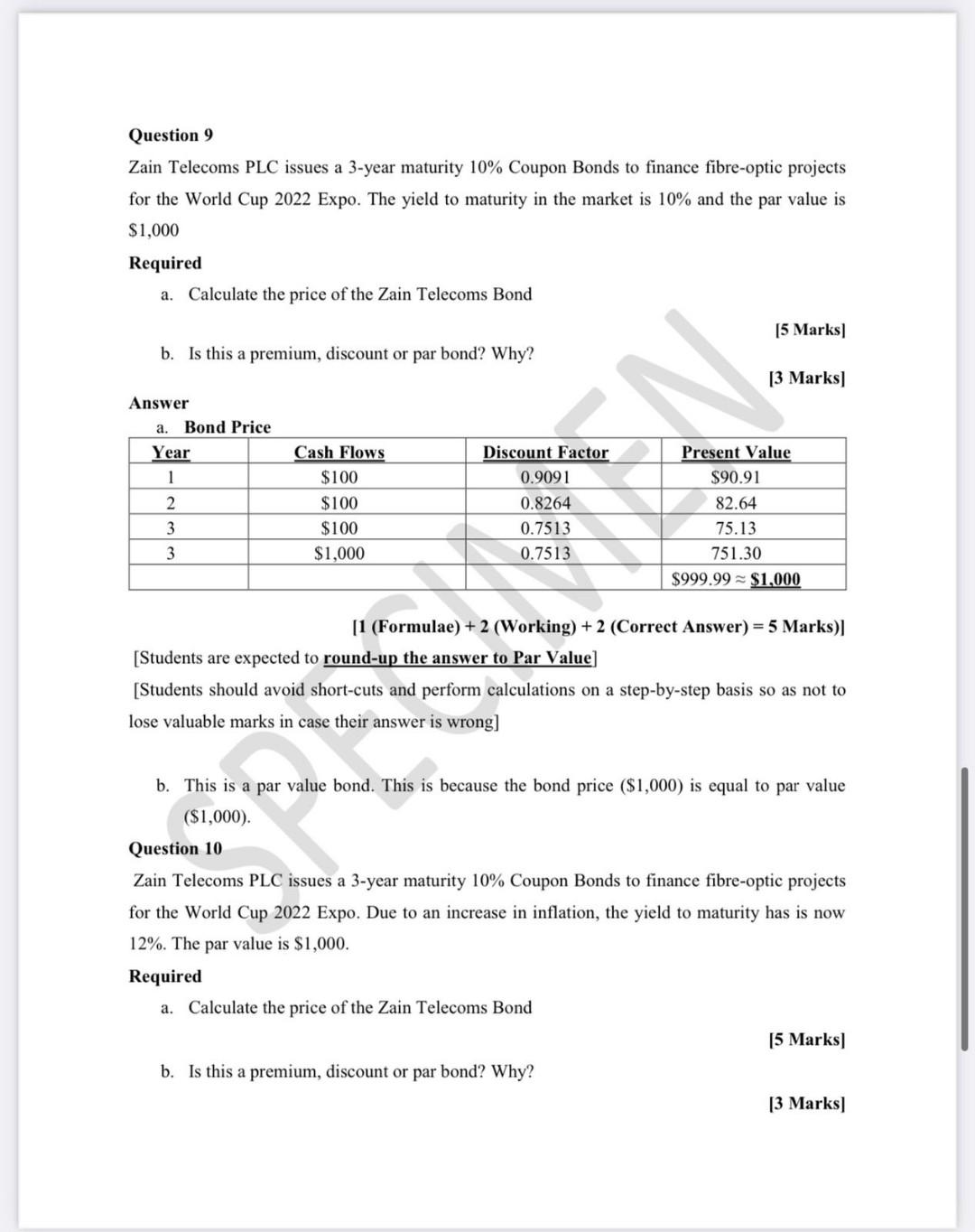  can someone explain to me Question 9 , especially the numbers
