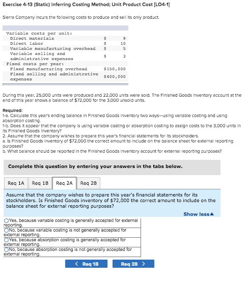 $ $ 10 5 Variable costs per unit: Direet materials Direct labor
