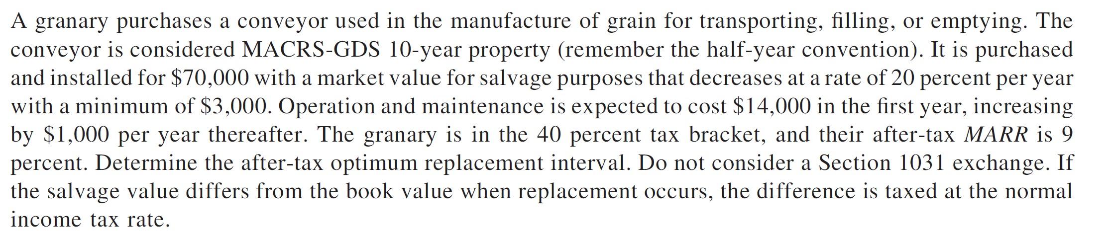 Problem is changed to: Determine the ATCF series when the service life