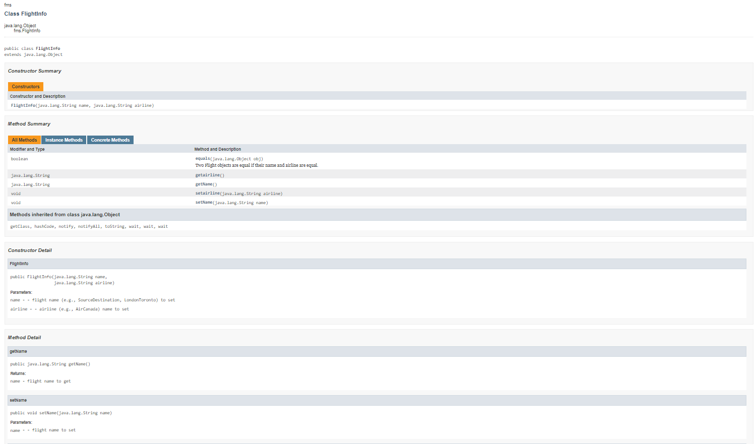Complete the implementations of various classes in a Flight Management System. Read