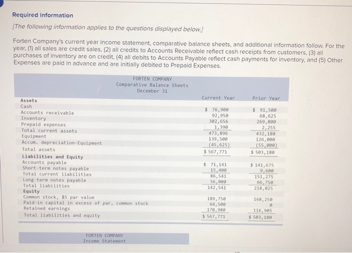  i need help completing this document. Required information [The following information