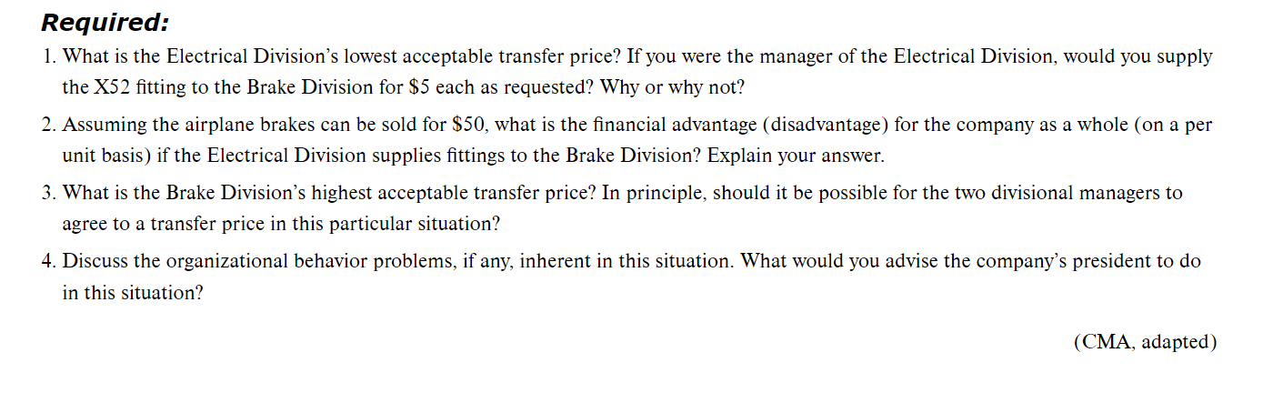 Divisional Performance LO11-3 Weller Industries is a decentralized organization with six divisions.