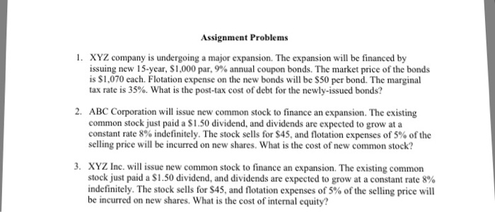 on the applications of the cost of capital topics The scores of