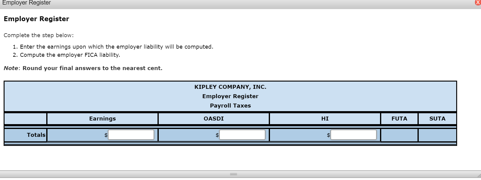 wages were computed for each employee. Adjacent to their name, each employee's