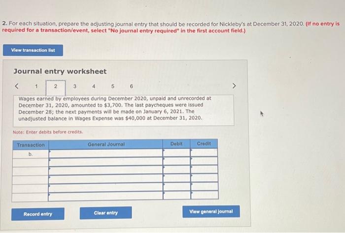 a. The unadjusted balance in Office Supplies was $850 at December 31,2020