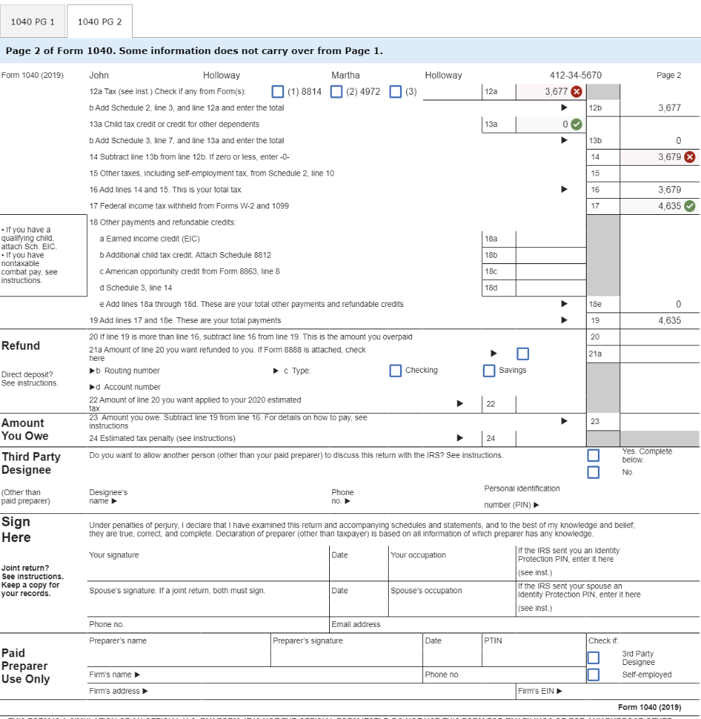 They are 35 and 31 years old, respectively. Their address is 10010