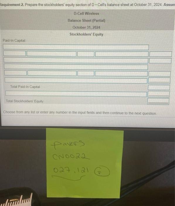 (Record debits first, then credits. Select the explanation on the last line