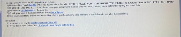  help me please!! I need help with these excel assignment The