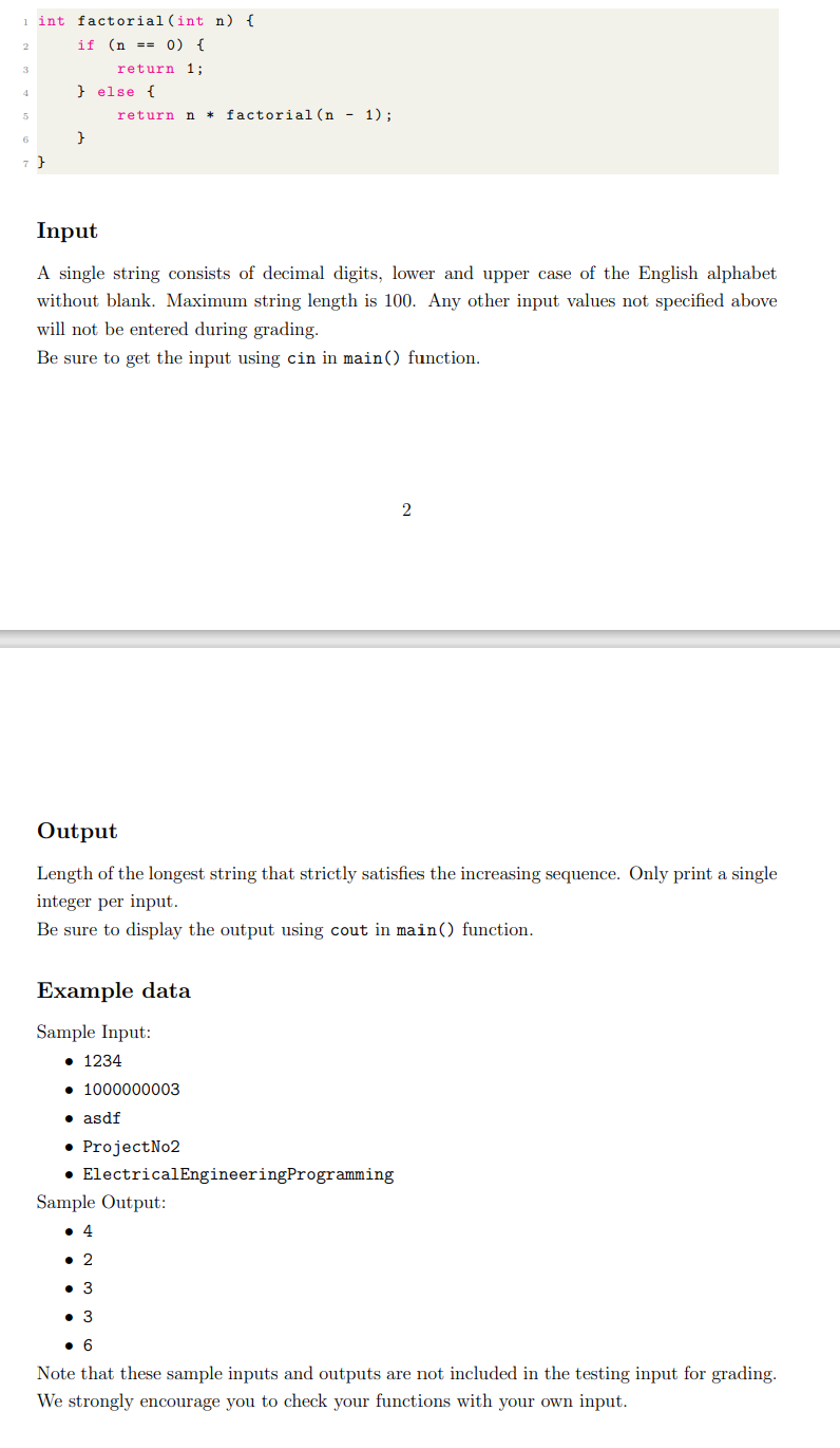  problem statement (you should use only iostream and string header files.)